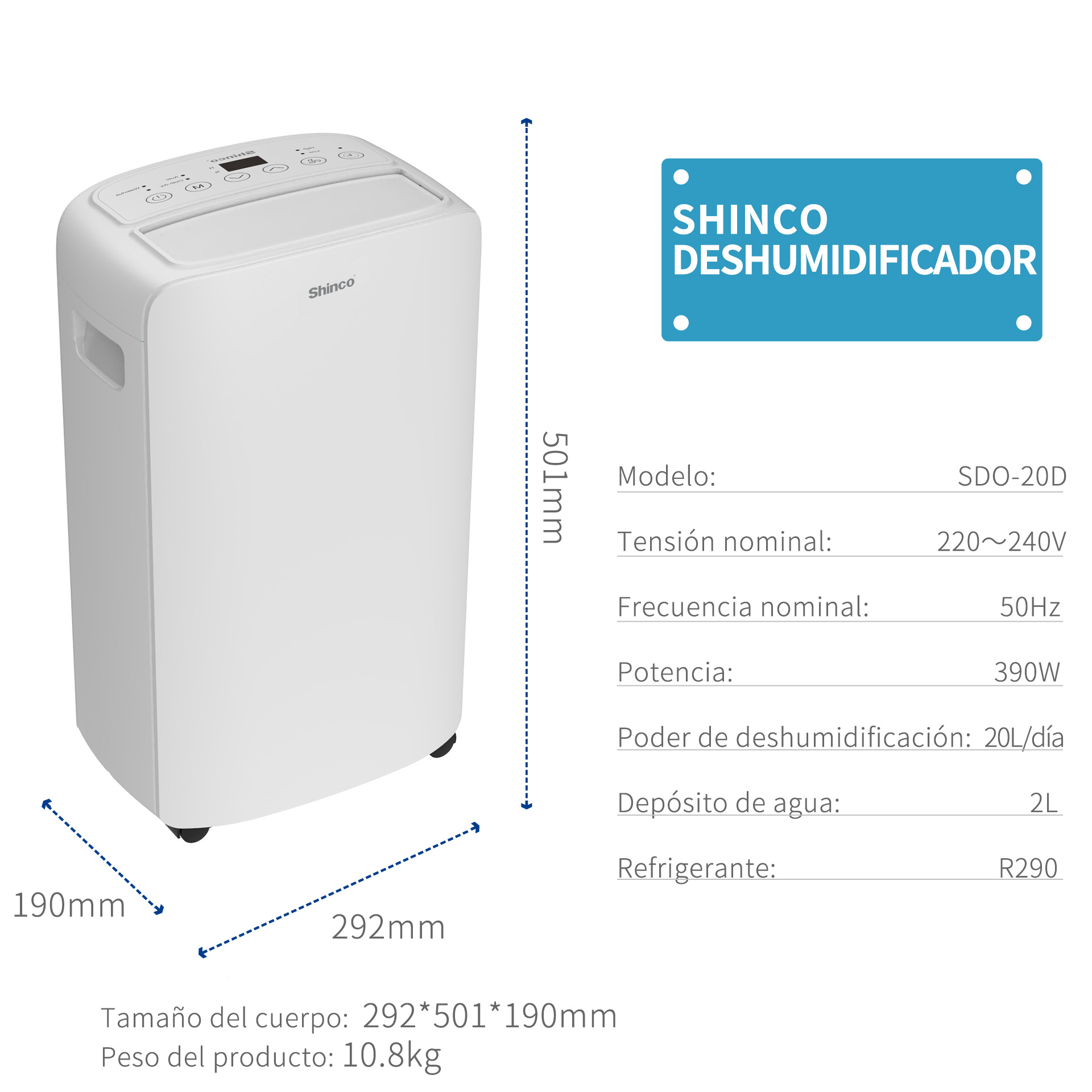 Nuevo refrigerante R290 de 20L DESHUMIDIFICADOR - China Home deshumidificador  20L/día deshumidificador y hasta el 24 de temporizadores precio